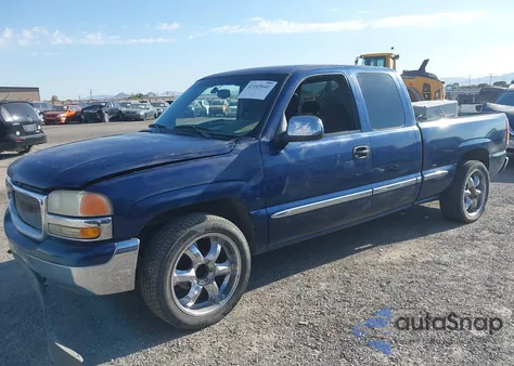 2002 GMC Sierra 1500 Sle из США, поврежденный, VIN 2GTEC19V321359965
